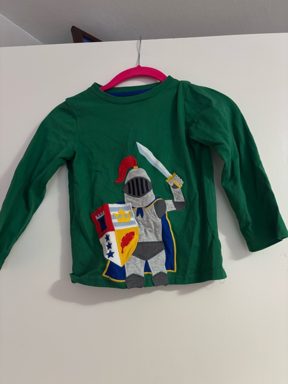 Gymboree Green Long-Sleeve Knight Applique Tee